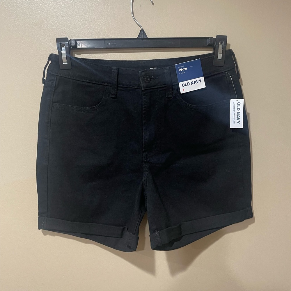 Old Navy Women's Black High-Waist Jean Shorts